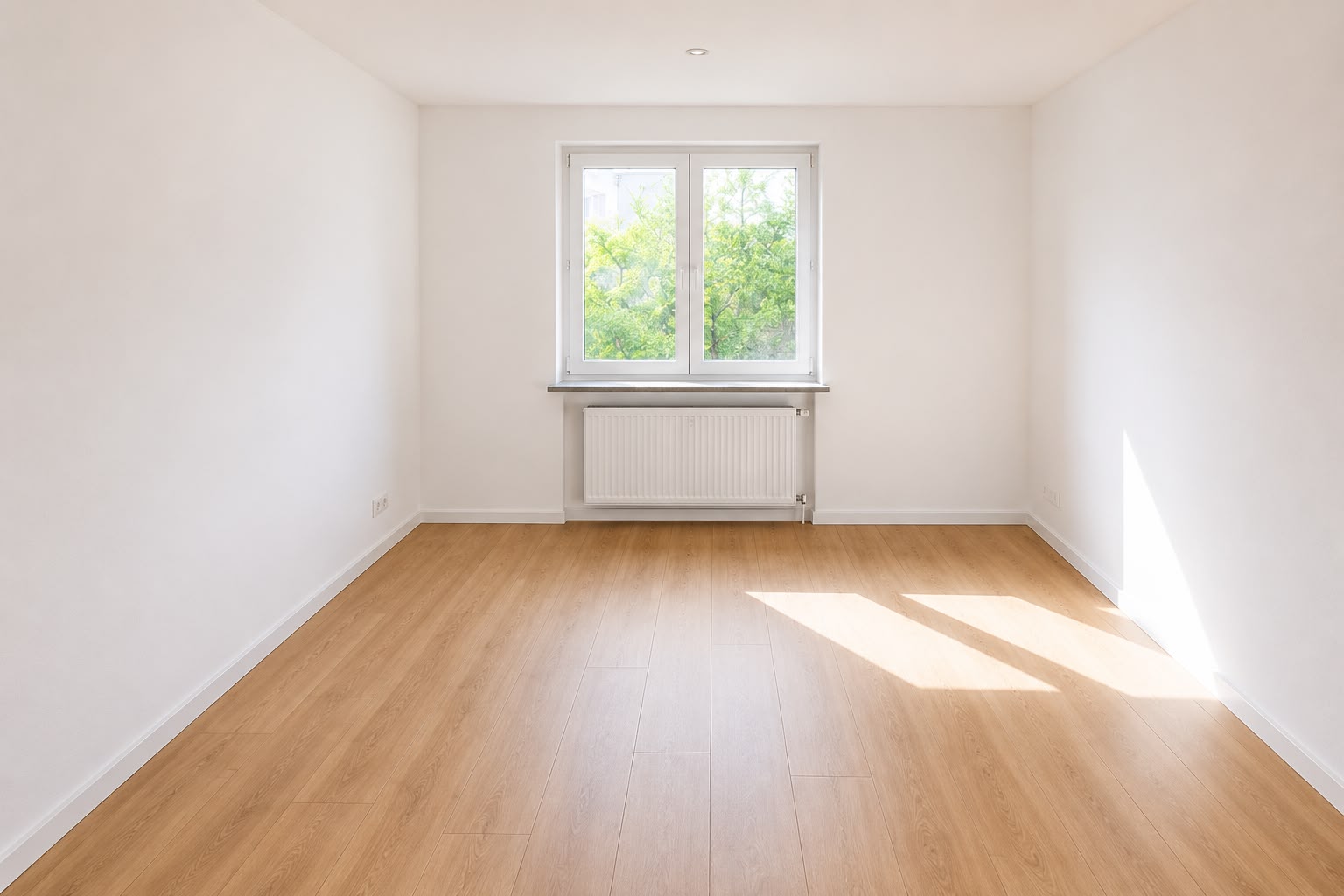 Besenreine Wohnung nach einer professionellen Entrümpelung in Zürich.